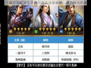 《三国志战略版》三势吕阵容深度解析：暴力输出的奥秘