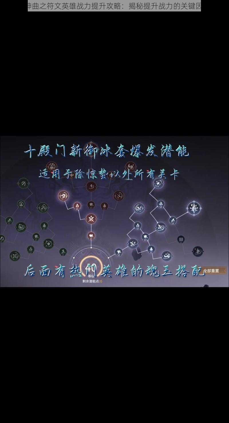 《神曲之符文英雄战力提升攻略：揭秘提升战力的关键因素》