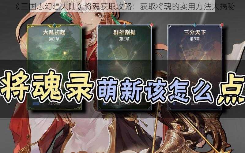 《三国志幻想大陆》将魂获取攻略：获取将魂的实用方法大揭秘